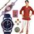 Stylish Watch n Ethnic Kurta Dhoti Rakhi Gift Set
