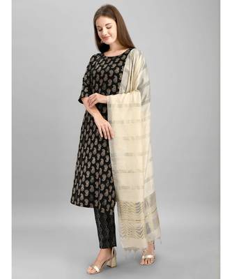 Black Kurta Set with Black Pant 2