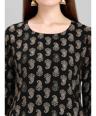 Black Kurta Set with Black Pant 4