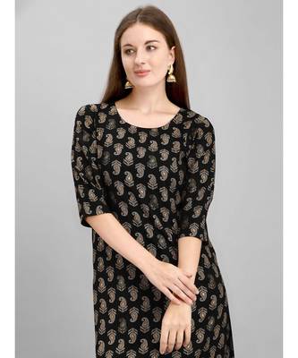 Black Kurta Set with Black Pant 5