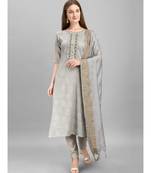 Grey Kurta Set with Narrow Pant