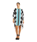 JSDC Women's Short Printed Softy Silk Kaftan Top