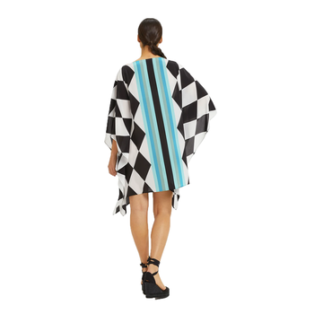 JSDC Women's Short Printed Softy Silk Kaftan Top 3