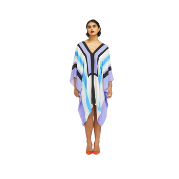 JSDC Women's Short Printed Softy Silk Kaftan Top 1