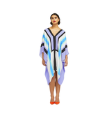 JSDC Women's Short Printed Softy Silk Kaftan Top