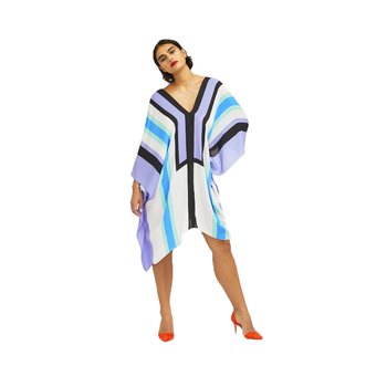 JSDC Women's Short Printed Softy Silk Kaftan Top 2
