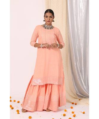 Meera Plum Kurta Sharara Set 1