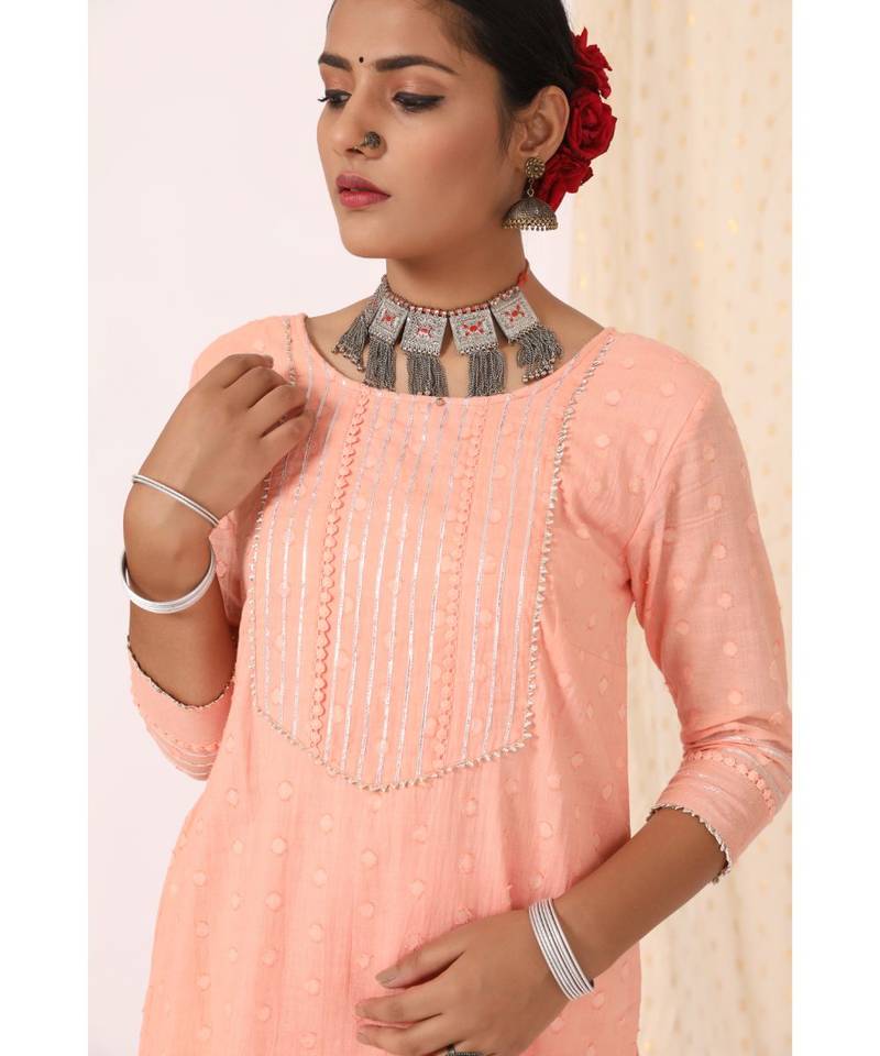 Meera Plum Kurta Sharara Set