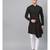 Black Solid Asymmetrical Kurta