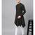 Black Solid Asymmetrical Kurta