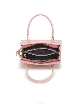 Lychee Bags Women Pu Quilted Handbags 4