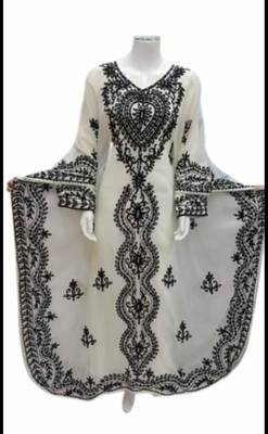 White aari work farasha 1
