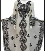 White aari work farasha