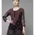 Women Hand Embroidered Black Georgette Lucknow Chikan Kurti Chikankari Kurti With Slip