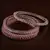 Rose Gold Plated Baby PINK Stone Embellished American Diamond Bangles BD557