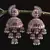 Rose Gold Plated CZ and PINK Stone Embellished Multiple Dangler Jhumki 216ED613