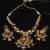 Ruby and Emerald Embellished Brass Made High Quality Necklace FNN277