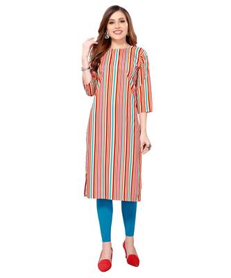Multicolor printed crepe kurtas-and-kurtis 1