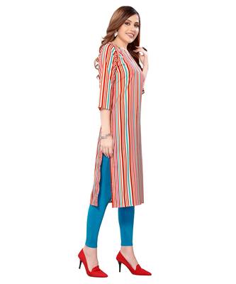 Multicolor printed crepe kurtas-and-kurtis 3