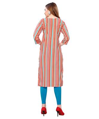 Multicolor printed crepe kurtas-and-kurtis 4
