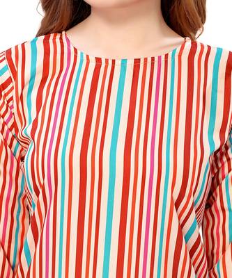 Multicolor printed crepe kurtas-and-kurtis 5