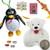 Teddy n Penguin Toy Rakhi with Kaju Katli