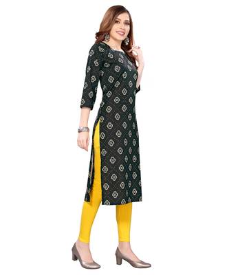 Black printed crepe kurtas-and-kurtis 3