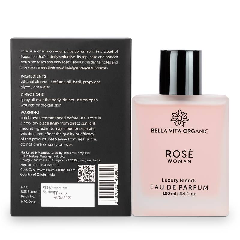 Rose Woman EDP  Luxury Rose Perfume For Women With Long Lasting Floral Fragrance  100 ml