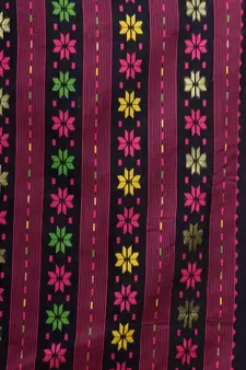Black Hand Woven Silk Cotton Saree Without Blouse