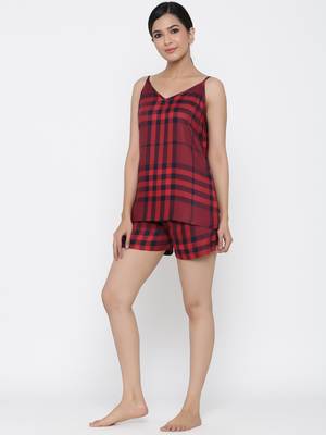 Red printed viscose rayon tunics 2