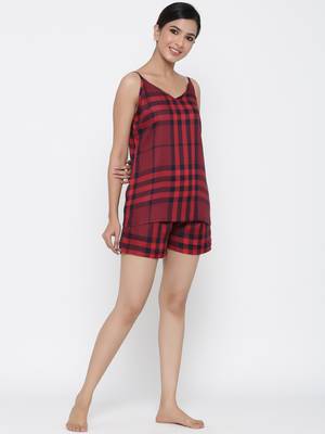 Red printed viscose rayon tunics 4