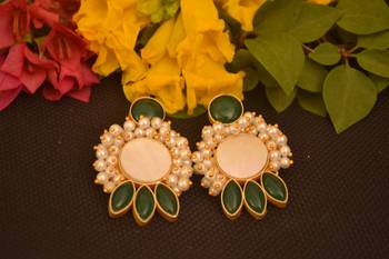 Green onyx studs 2