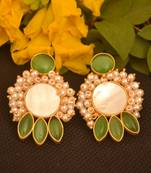 Green onyx studs