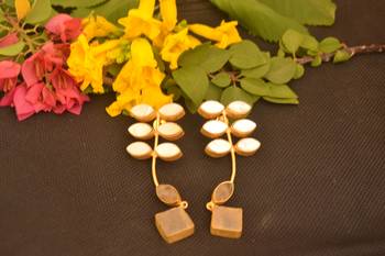 White onyx studs 1
