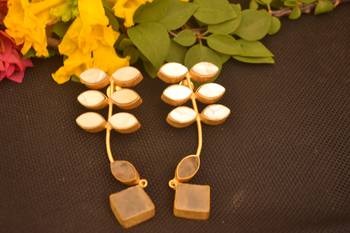 White onyx studs 2