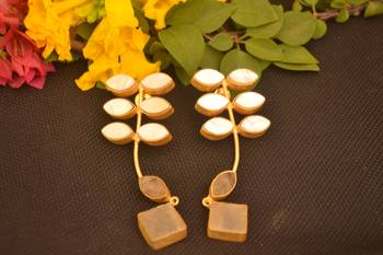White onyx studs 3