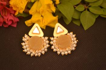 Gold onyx studs 3
