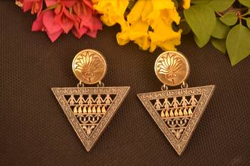 Gold danglers-drops 1
