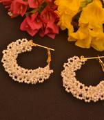 White pearl hoops