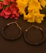 Black pearl hoops