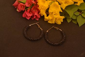 Black pearl hoops 2
