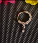 Silver diamond Nath or Nathni No-Piercing Required nose-ring