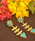 Turquoise onyx studs