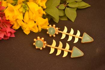 Green onyx studs 4