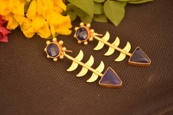 Blue onyx danglers-drops 3