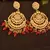 Red Designer kundan stone bridal dangler pearl stone earrings studs pearl chandbali