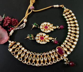 Gold kundan necklace-sets 1