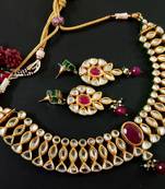 Gold kundan necklace-sets