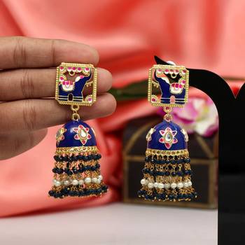 Blue jhumkas 1