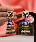 Blue jhumkas